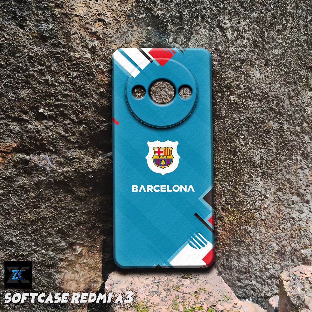 ใหม่ล่าสุด REDMI A3 SOFTCASE 2024 | กล้อง CASING PRO | วัสดุยืดหยุ่น | TB05 | BARCA FOOTBALL CLUB MO