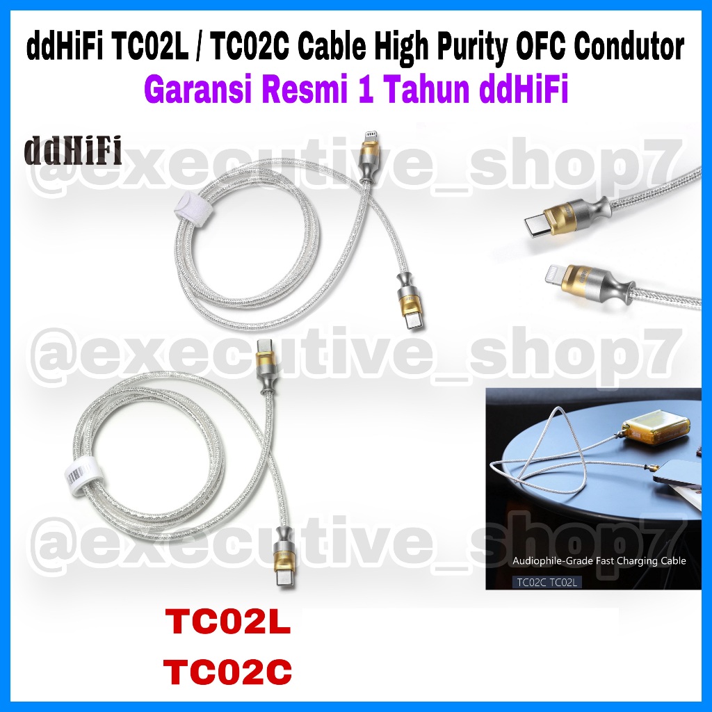 DdHifi TC02L / TC02C Cable High Purity OFC Condutor - อย่างเป็นทางการรับประกัน 1 ปี ddHifi