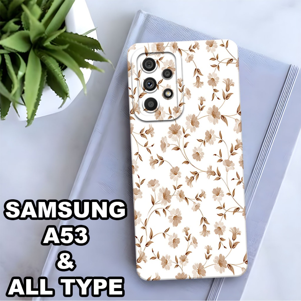 AC47/Softcase Procamera Samsung A53 และ ALL TYPE Silicone Floral Motif