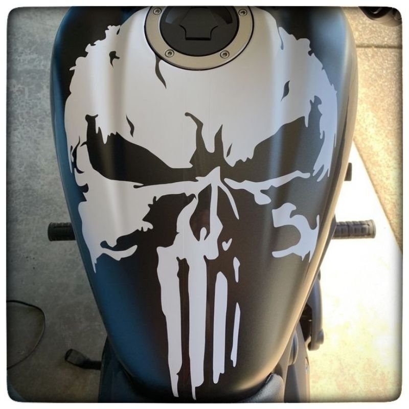 042 สติ๊กเกอร์ สติ๊กเกอร์กะโหลก คุณภาพยุโรป สติ๊กเกอร์ติดถัง