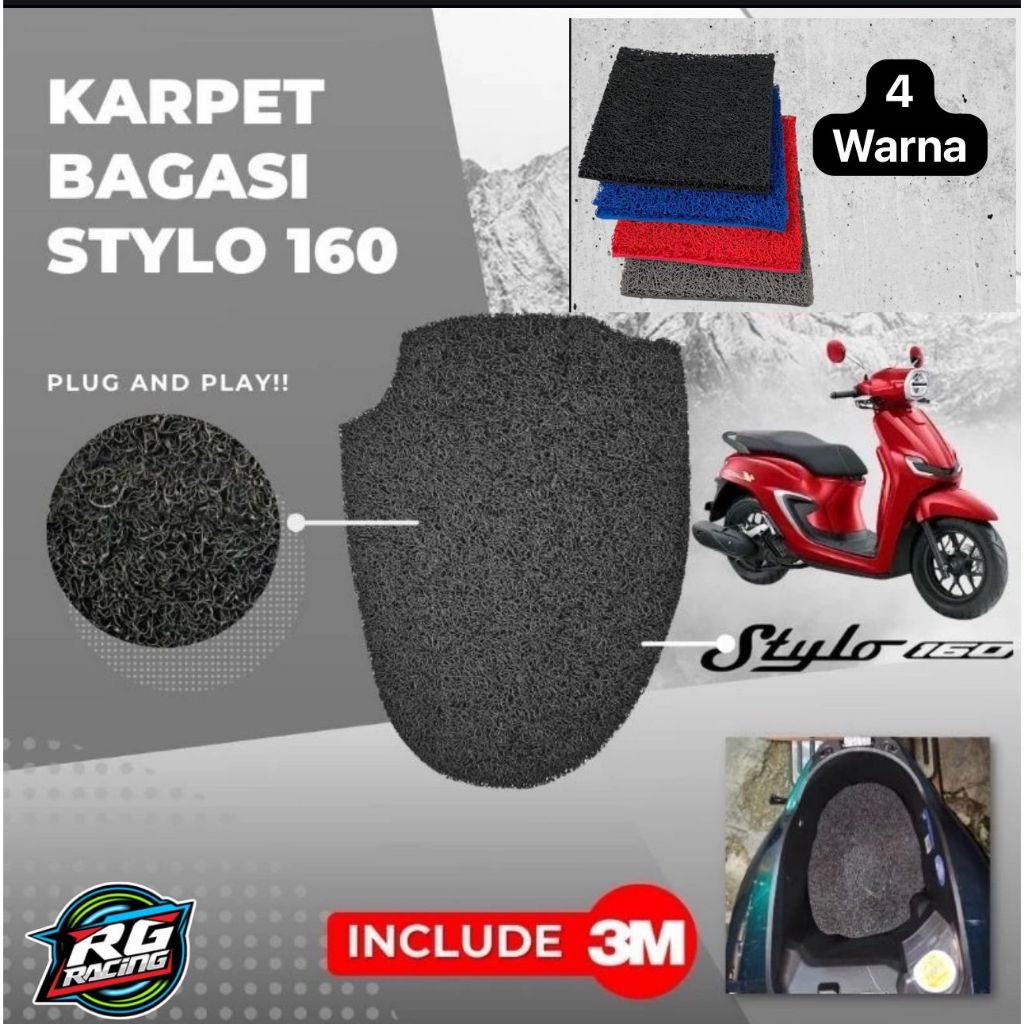Racinggroup2 ใหม่ Stylo 160 Trunk พรม / Honda Stylo 160 พรม / Stylo 160 Trunk / Stylo 160 กระเป๋าเดิ
