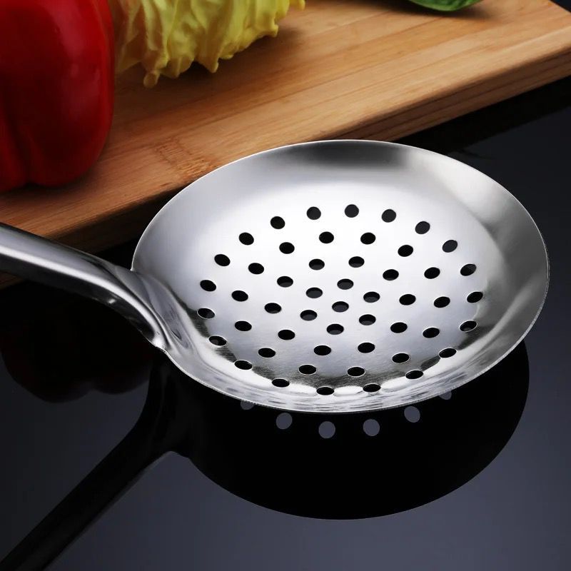 MJ - FRIED ONION SCOOP จานสแตนเลสแบบเต็มแผ่นสแตนเลส