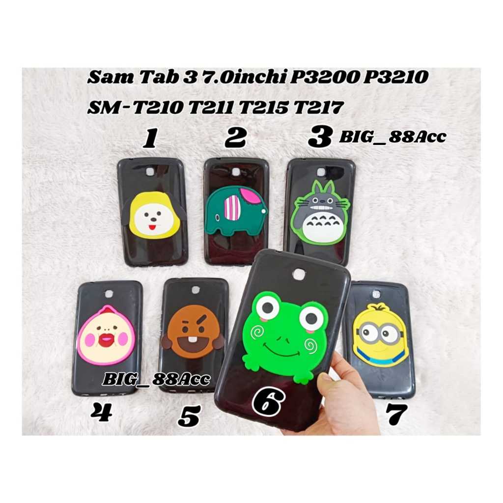 เคสนิ่มซิลิคอน 4D ภาพ Samsung Galaxy Tab 3 7.0 นิ้ว P3200 P3210 T210 T211 T215 T217