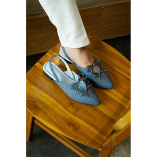 Marquedmode ALAYA Navy Mules