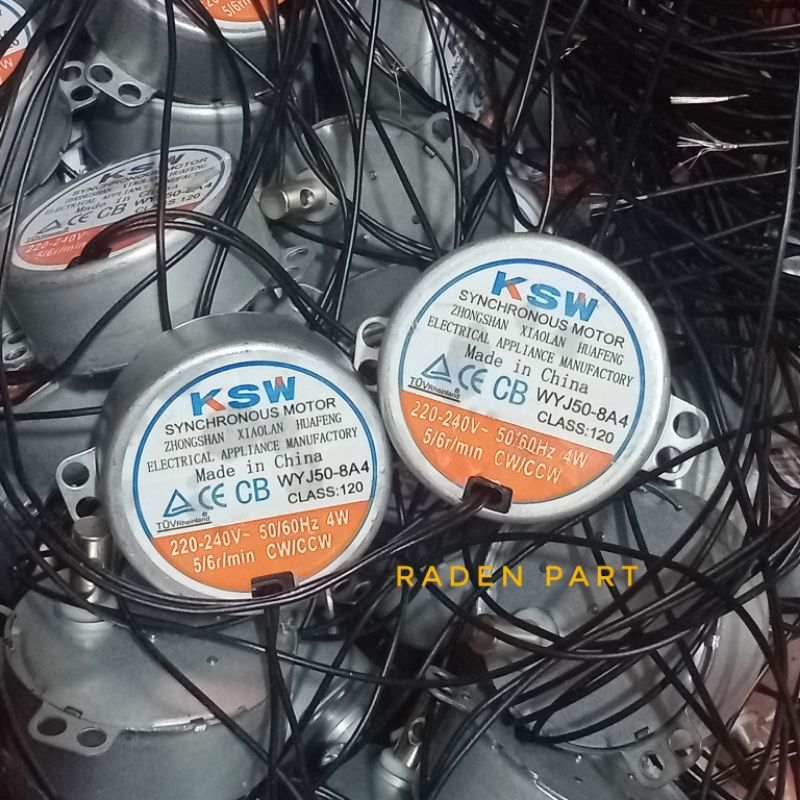 SYNCHRONOUS ROTARY MOTOR DYNAMO 5/6RPM 4W