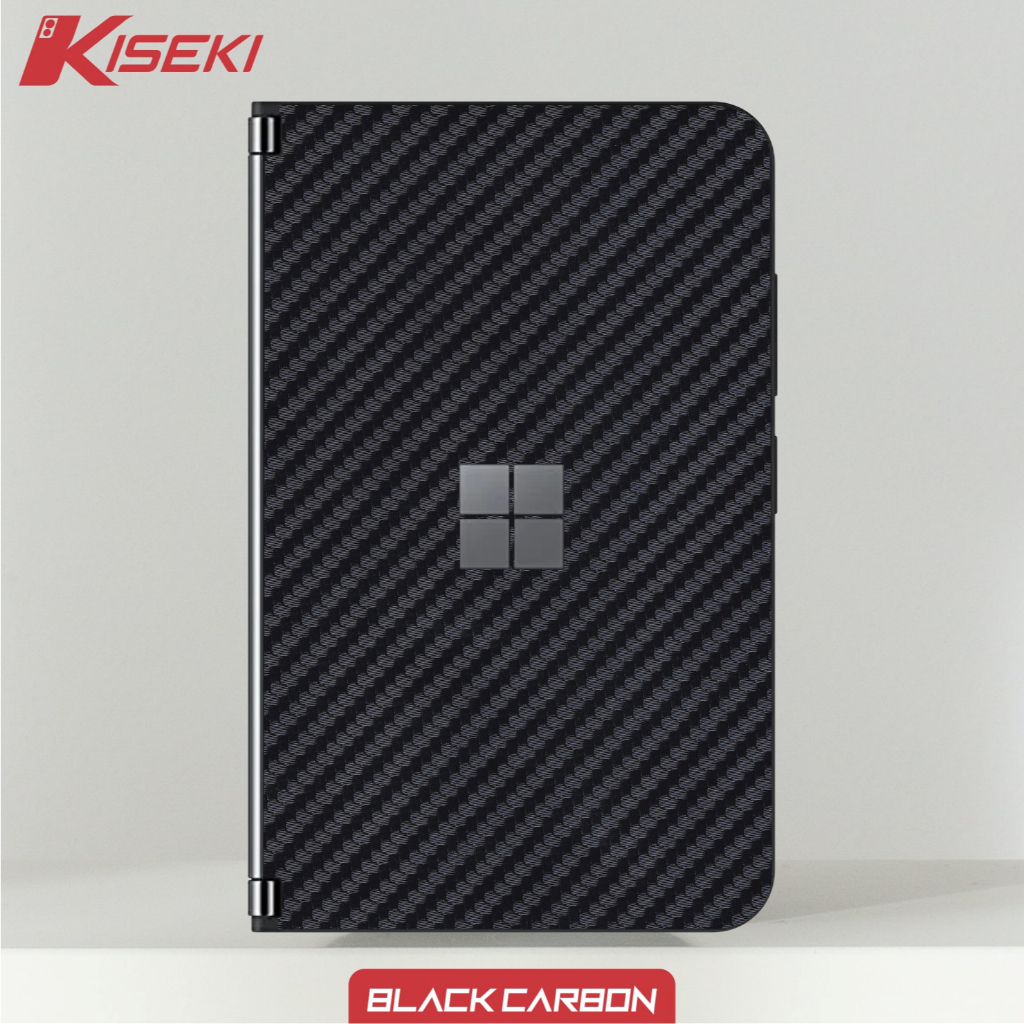 Kiseki Skin Microsoft Surface Duo on Back Case เฉพาะหนังคาร์บอนภาพที่กําหนดเอง