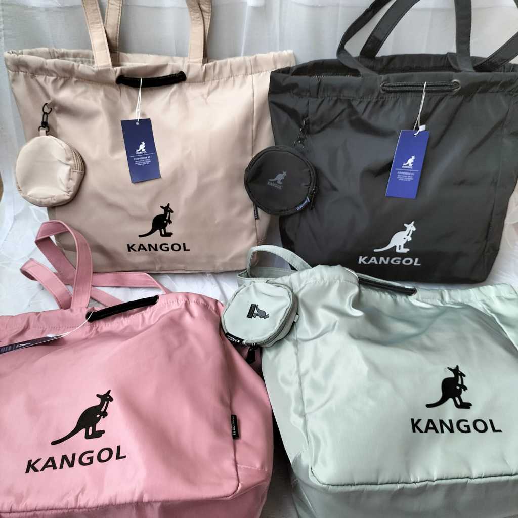 Kangol TOTE BAG กระเป๋าผู้หญิงระดับพรีเมียม E