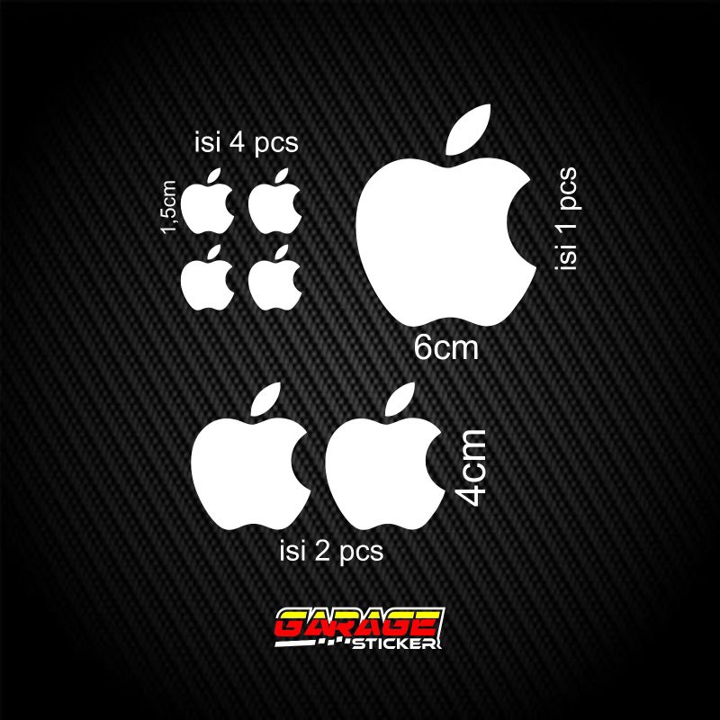 สติ๊กเกอร์โลโก้ Apple สติ๊กเกอร์ตัด สติ๊กเกอร์ ipone รถมอเตอร์ไซด์ รถ hp แล็ปท็อป