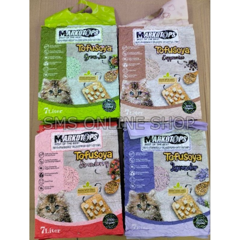 MARKOTOPS TOFU SAND 7 LITTER/CAT SAND