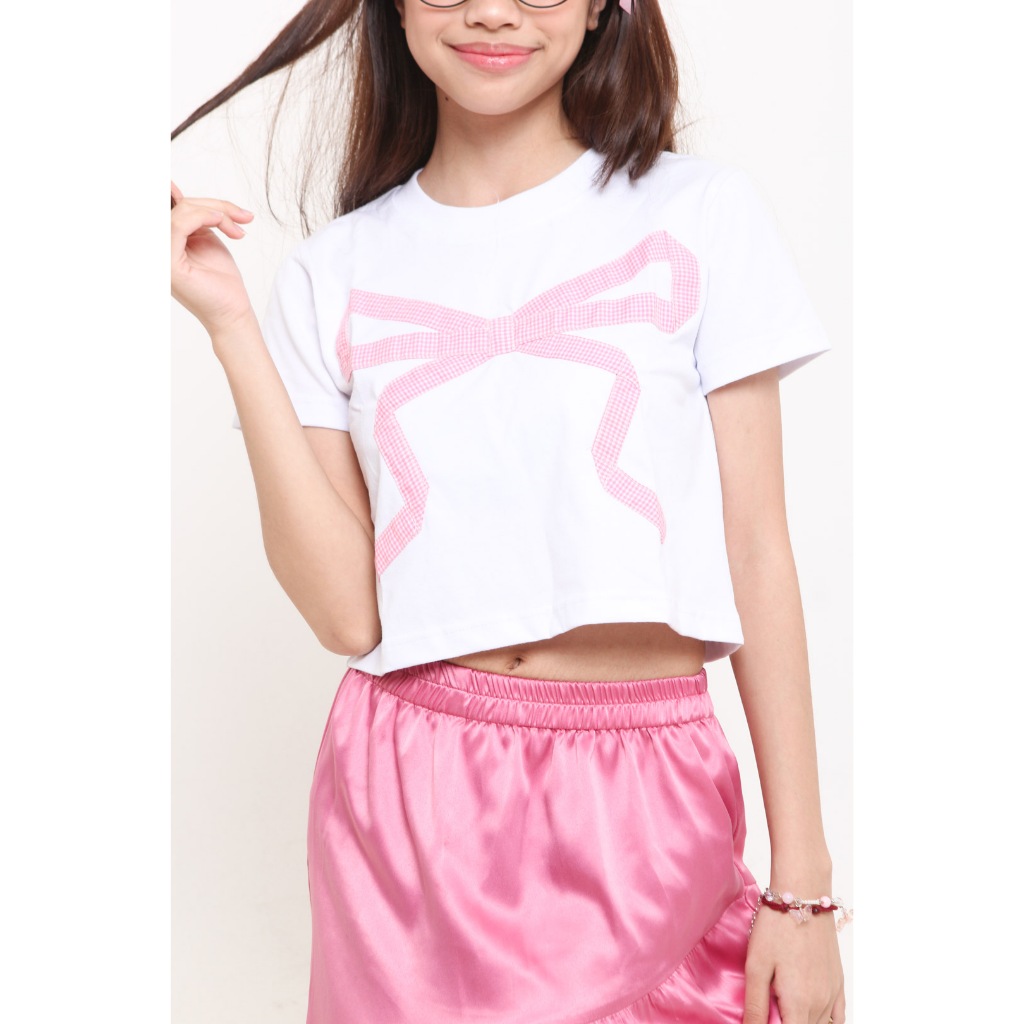 Merona ROOM - MERONA RIBBON CROP - GIRL MERONA - CROP TOP T-SHIRT - WOMENS KAOS