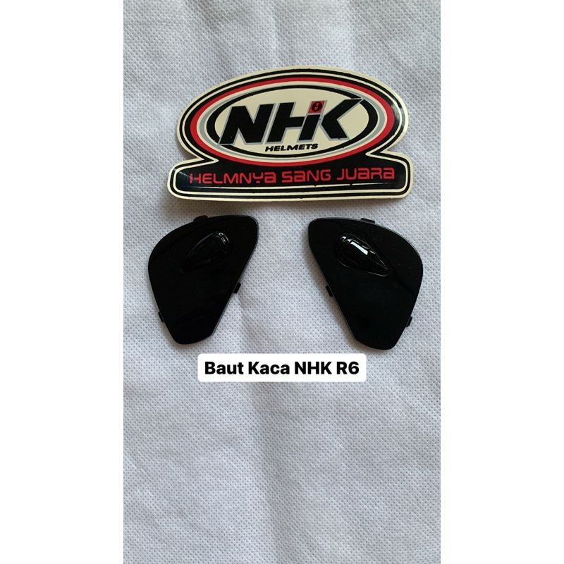 Nhk R6 สลักเกลียวแก้วฝาครอบ ORI ล็อคหมวกกันน็อคครึ่งหน้า NHK R6