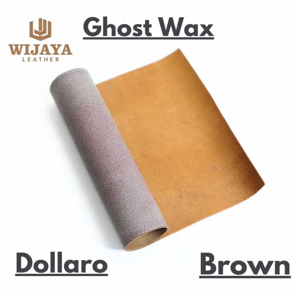 Ghost Wax Leather/Snow Wax Dollaro Panel Sheet A3 ขนาดหนา 1.6mm-1.8mm CoverJournal Book