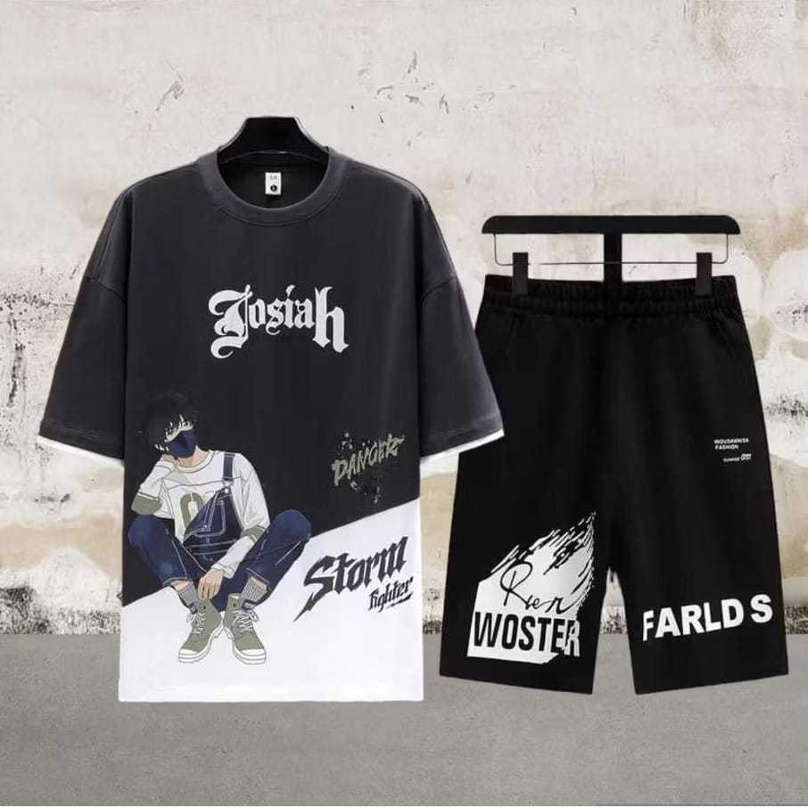 HIGTER ASGARD777 Mens Suit Distro T-Shirt กางเกงขาสั้นผู้ชาย