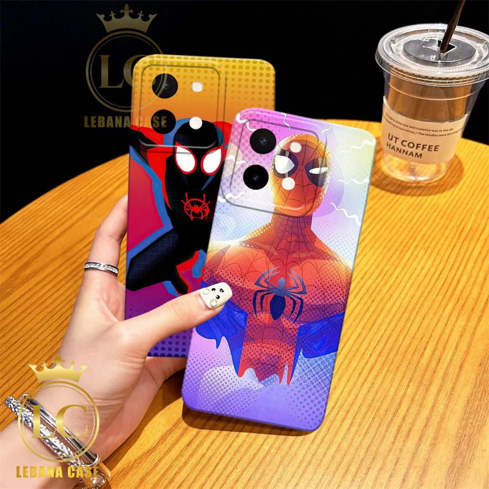 NS003 - เคส Spiderman สําหรับ Y28 Y18 Y03 Y02 Y02T Y15S Y01 Y17 Y15 Y12 Y21 Y21S Y33S Y27S Y27 5G Y3