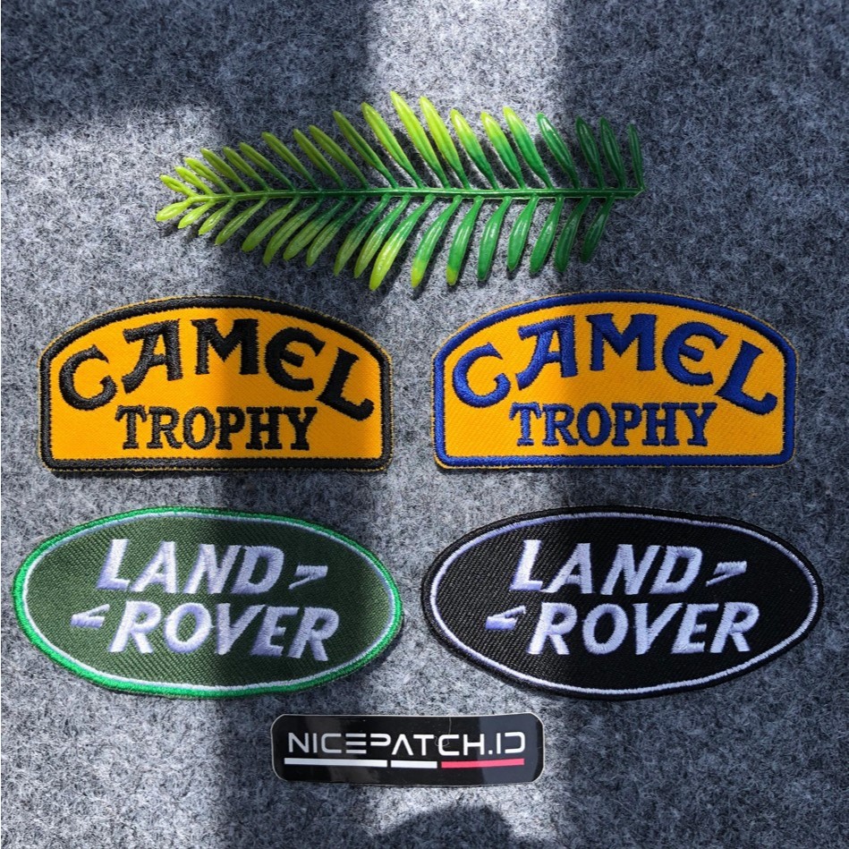 แพ็คเกจ 4 ชิ้น ตามแพ็คเกจประหยัดภาพ Camel และ Land Rover Patch Cool เย็บปักสัญลักษณ์