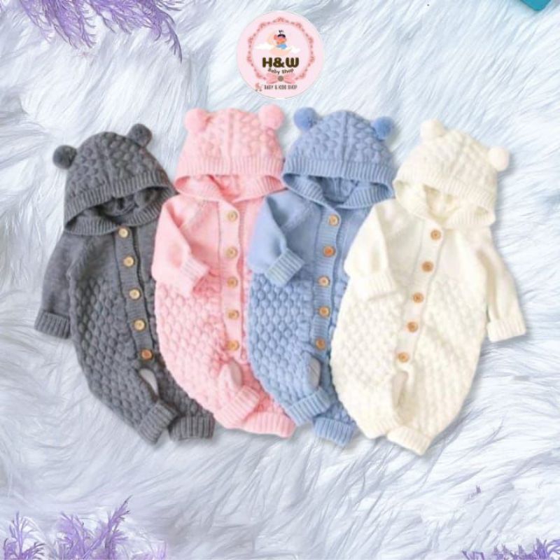UNISEX NEWBORN BABY KNIT JUMPER 0-12 เดือน