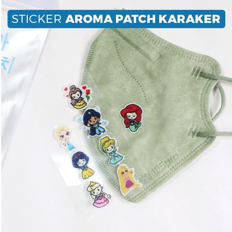 AROMATHERAPY MASK STICKERS / MASK AROMA STICKERS / MASK FRAGRANCE MASK PATK CUTE CHARACTER AROMATHER