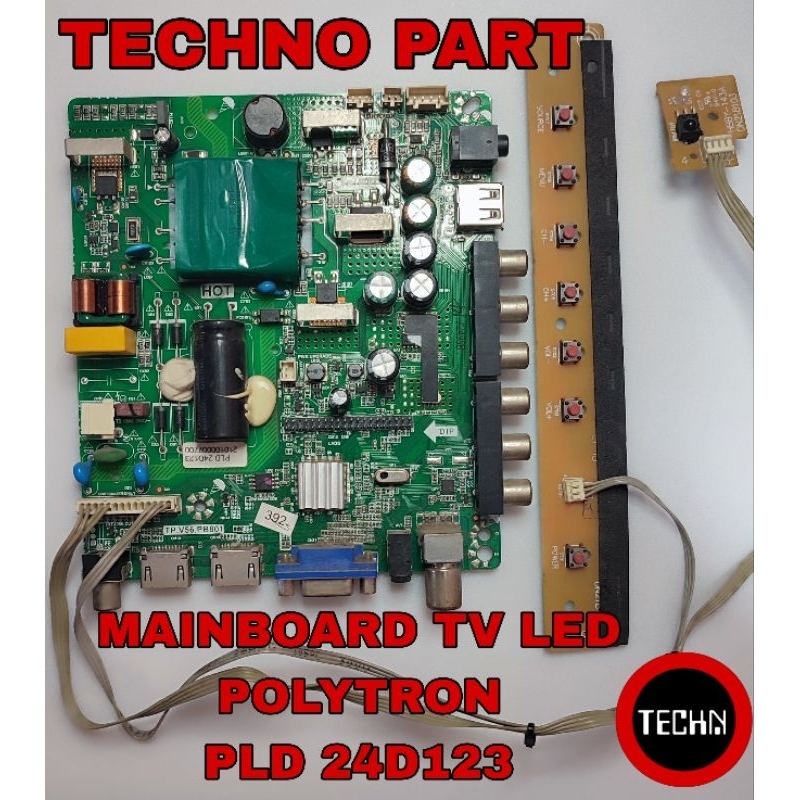 POLYTRON PLD 24D123 LED TV เมนบอร์ด