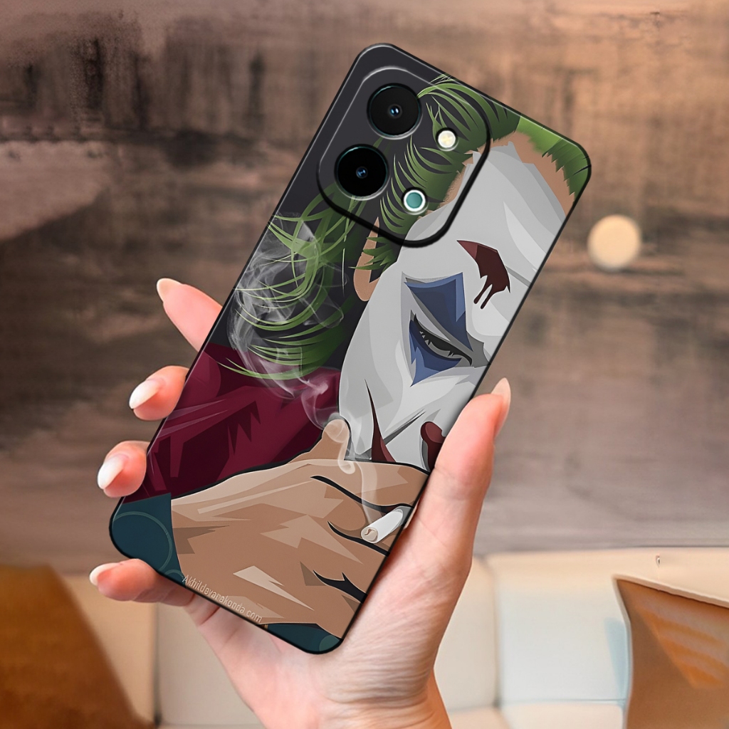 Softcase Vivo Y28 4G ล่าสุด 2024 Case Pattern J0ker Casing Silicone TPU Pro Camera Softcase Vivo Pre