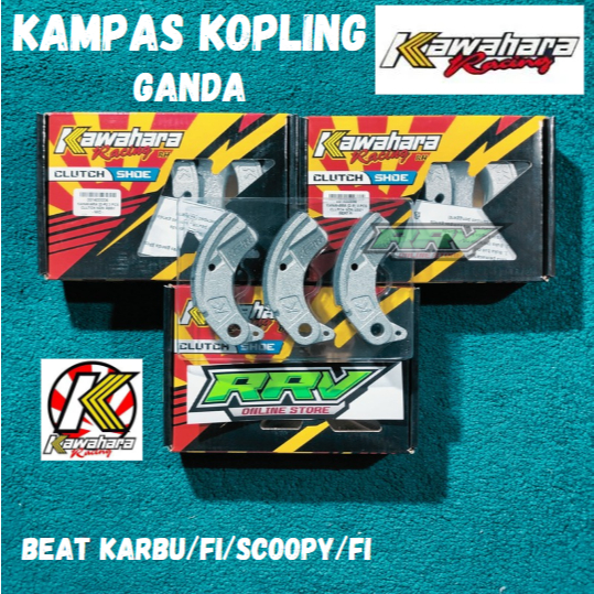 KAWAHARA RACING DOUBLE CLUTCH PLATE BEAT, BEAT FI, SCOOPY CARBON /FI CLUTCH BEAT RACING KAWAHARA