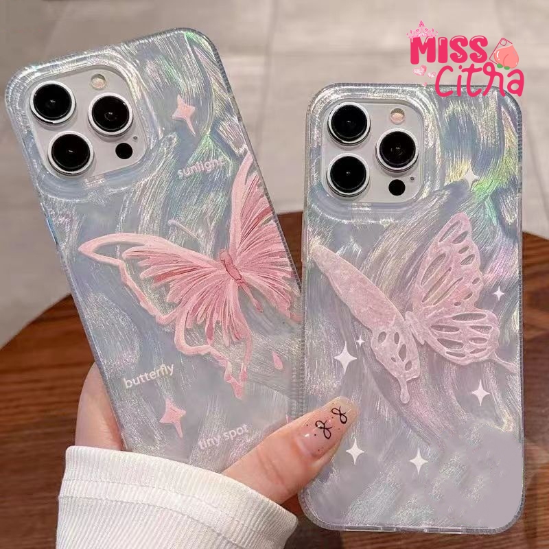 SS945 SOFTCASE CASE CLARITY BUTTERFLY BEAUTIFULL MOTIF สําหรับ REALME 5 5i 9i 11 C2 C11 C12 C15 C17 