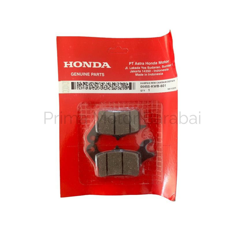 ผ้าดิสเบรคหน้า - Blade & Supra X 125 FI - 06455KWB601