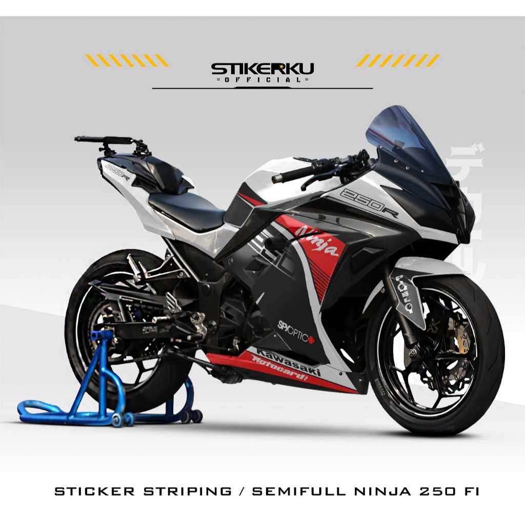 Semifull KAWASAKI NINJA 250 FI STICKER / MOTIF 13 / NINJA 250 VARIATION / NINJA FI BABAS CREATIVE