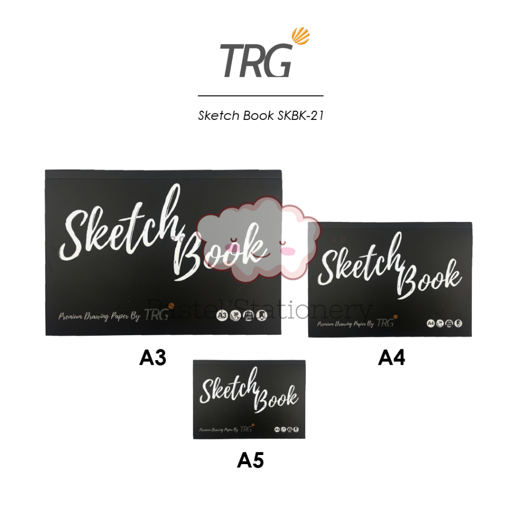 TRG Sketchbook Sketchbook SKBK-21 A3 A4 A5 150gsm - กระดาษสมุดวาดภาพและร่าง 150 แกรม TRG