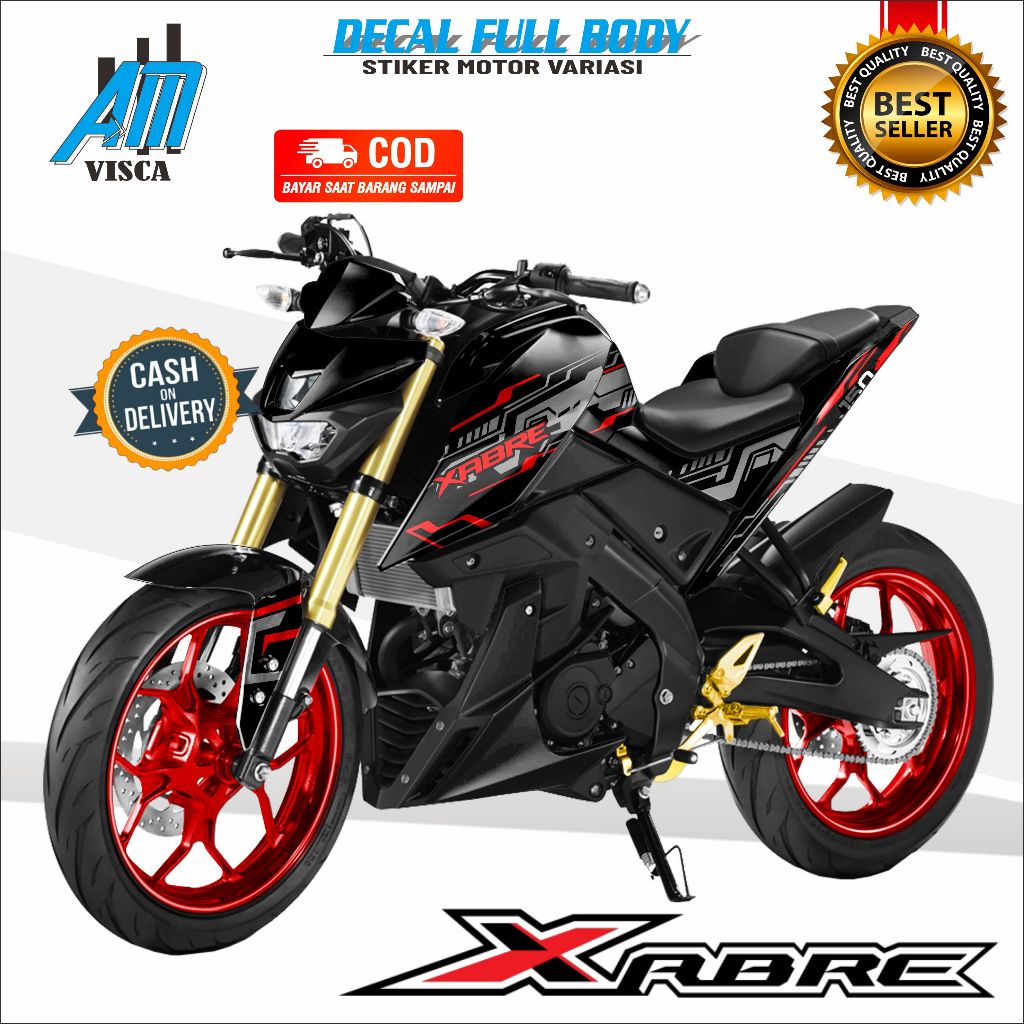 Xabre Full Body Decal สติกเกอร์ Xabre Yamaha Xabre Decal สติกเกอร์ Variations Hitech Design