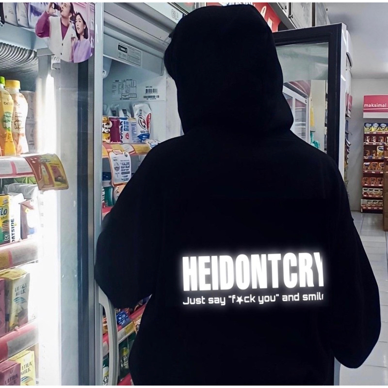 Limited Nyala Hoodie "HEIDOCRY" สะท้อนแสง Boxy Fit หนา 300gsm Premium