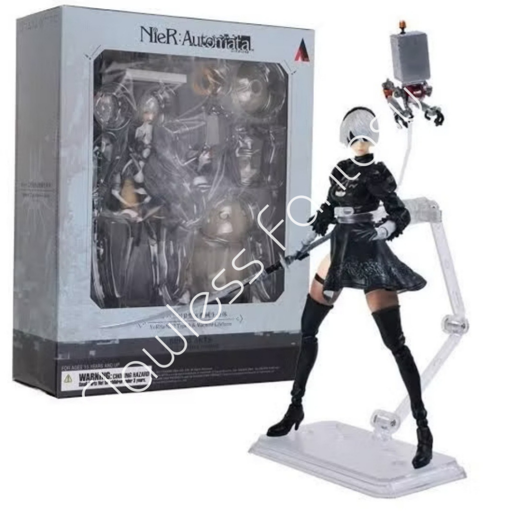 Nier Automata Kaine Bring Arts YoRHa No.2 Type B และเครื่อง Lifeform Action Figure