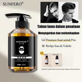 Minyak rambut pomade pria Hair Styling gel hair spray Penata Tahan Lama Tidak Lengket 250ml