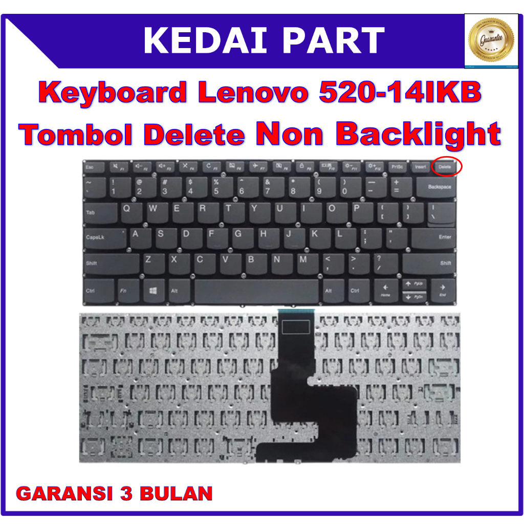 TOMBOL Lenovo Ideapad คีย์บอร์ดโยคะ 520-14IKB V330-14ISK V130-14IGM V530S-14IKB V130-14IKB V330-14AR