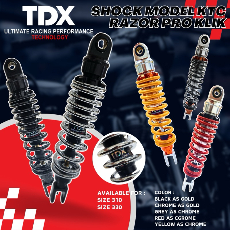 SHOCK MATIC MODEL RAZOR PRO 330 MM VARIO 125/150, 300MM MIO และ BEAT TDX