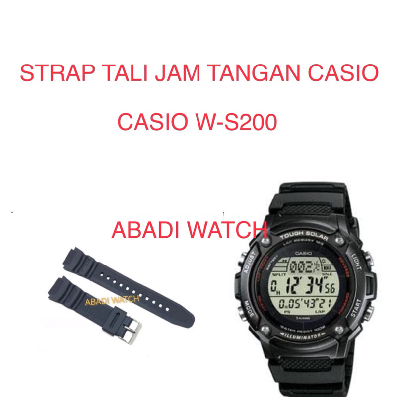 CASIO WS200 W-S200 WS 200 WS200H สายนาฬิกา