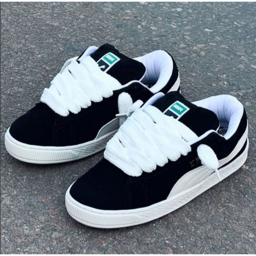 Puma Suede XL Black White Shoes for All Time Puma Suede Classic XL Black 100%