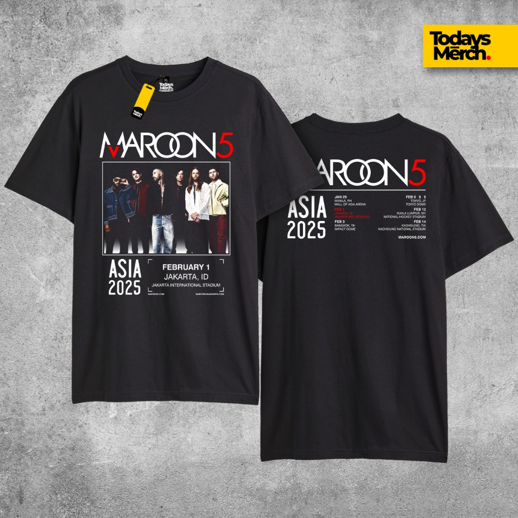 เสื้อยืด Maroon 5 Live Cotton 30s สินค้าวันนี้