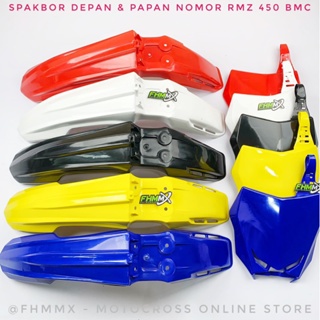 RMZ 450 BMC บังโคลนหน้าและแผ่นตัวเลข RMZ BMC