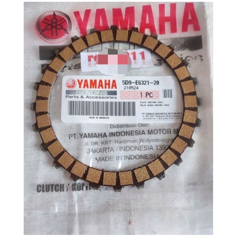 จานคลัทช์ JUPITER Z1 JUPITER Z NEW VEGA ZR 2011 ORIGINAL YAMAHA 5D9 E6321 20 ORIGINAL YAMAHA