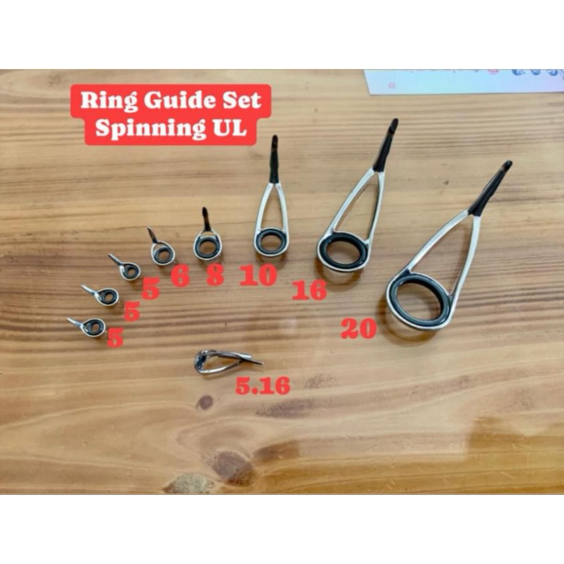 แหวน GUIDE UL SPINNING 9 EYES/ชุด