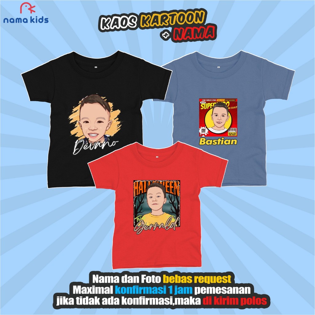เสื้อยืดเด็ก SHORT SLEEVES CUSTOM SCREEN PRINTING CARTOON PHOTOS หน่วยเด็กชายและเด็กหญิงเสื้อยืด DTF