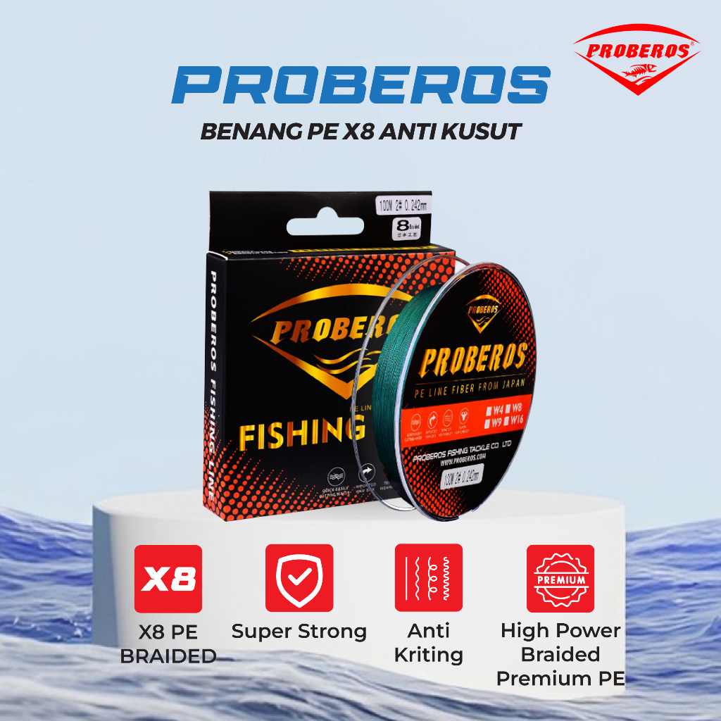 PROBEROS THREAD PE X8 PE 3-13 / 40LB-120LB 100M PE STRONG ANTI-WRAP SP006