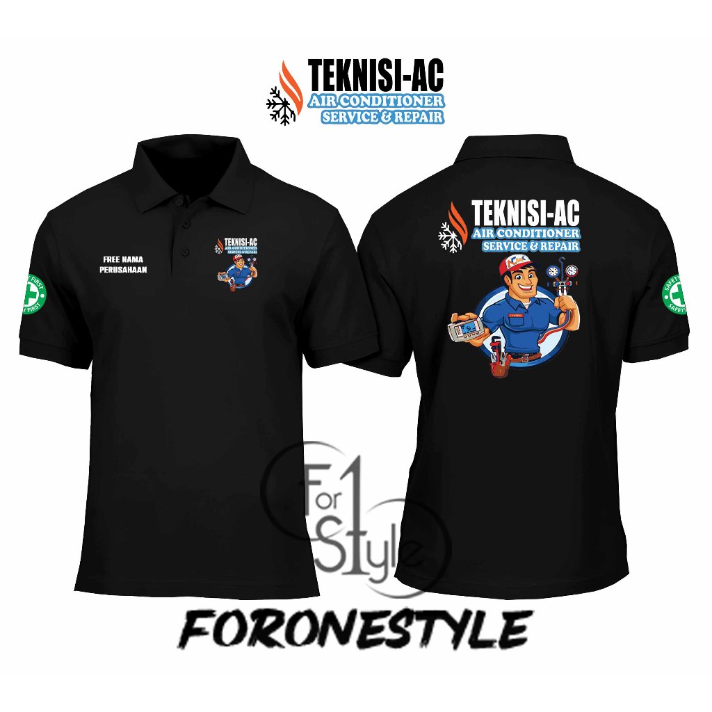 เสื้อโปโล AC TECHNICIAN COLLAR - เสื้อยืด AC SERVICE TECHNICIAN COLLAR