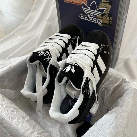 Adidas CAMPUS 00"S BLACK GUM Original SNEAKERS - รองเท้าผ้าใบลําลองผู้ชาย - ร้านค้าอย่างเป็นทางการของ Adidas
