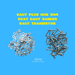 น็อตสลักเกลียว 3 มม. สําหรับ SANKEN Bolts TRANSISTOR Bolts