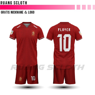 เสื้อกีฬาแขนสั้น ลายทีม Sriwijaya Fc Jersey 2023 2024 พรีเมี่ยม