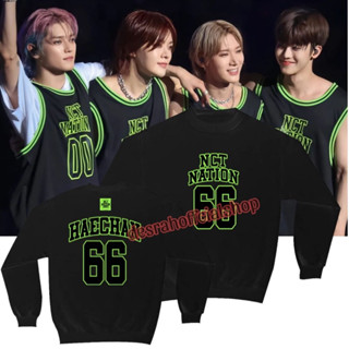 เสื้อกันหนาว คอกลม ลาย NCT NATION สไตล์เกาหลี