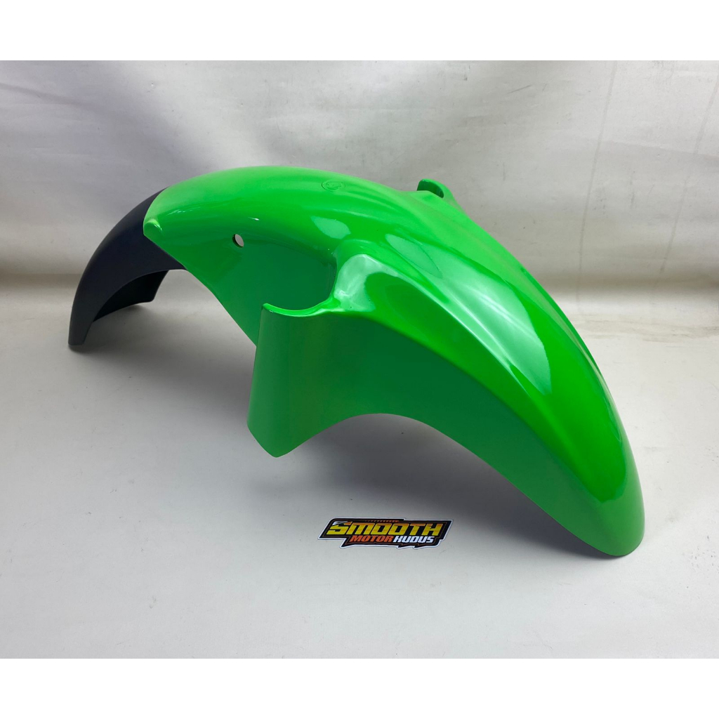 HIJAU Kawasaki Leo ABS บังโคลนหน้าหนาสีเขียว Kawasaki Leo บังโคลนหน้าวัสดุ ABS หนา