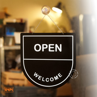 Inpi - ป้ายอะคริลิค เปิดปิด รูปไข่