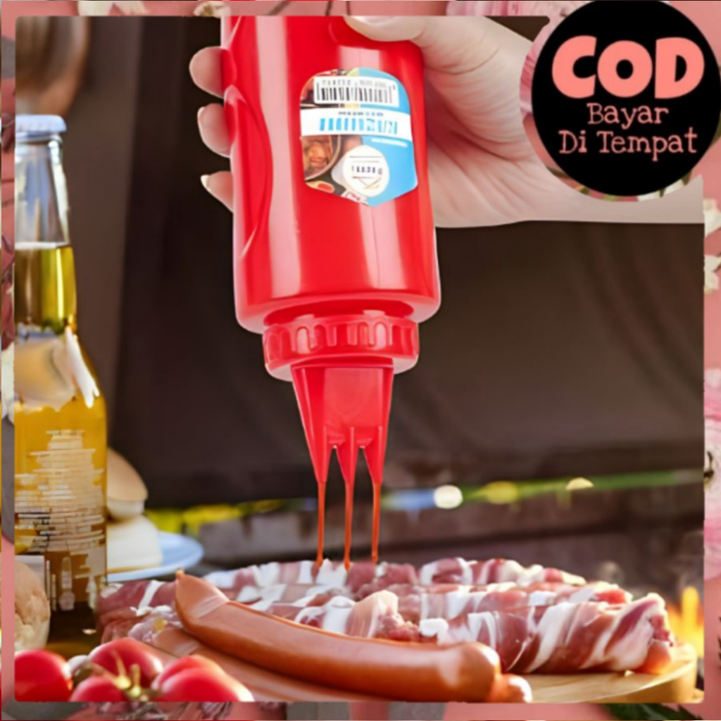 MAYONAISE BOTTLE 3 HOLES SAUCE BOTTLE SAUCE BOTTLE ขวดน้ํามัน